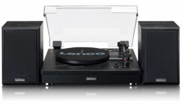 LENCO - LS-101BK - BELT DRIVE WOODEN TURNTABLE