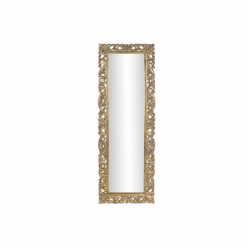 Sienas spogulis DKD Home Decor 60 x 3,5 x 180 cm Stikls Bronza Mango koks