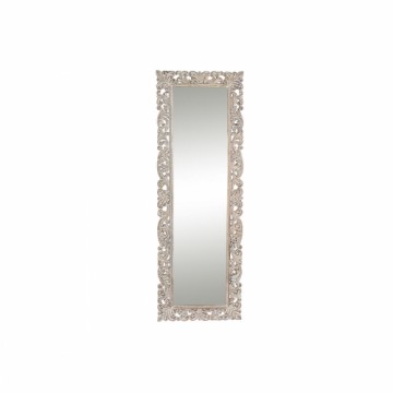 Настенное зеркало DKD Home Decor 60 x 3,5 x 180 cm Стеклянный Натуральный Белый Древесина манго Шинный полировщик Маринованный