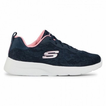 Женские спортивные кроссовки Skechers Floral Mesh Lace Up W Тёмно Синий