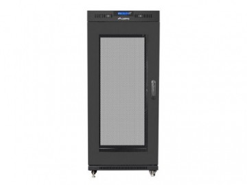 Lanberg Installation cabinet rack 19 27U 600x800 black, perforated door lcd (flat pack)