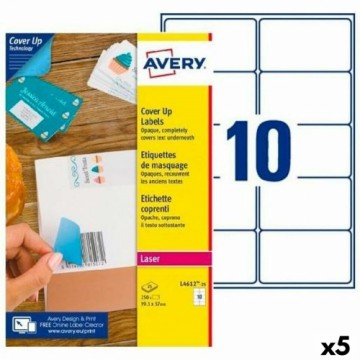 Printera birkas Avery L4612 99,1 x 57 mm Balts 25 Loksnes (5 gb.)