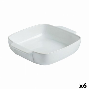 Форма для выпечки Pyrex Signature Квадратный 29 x 24 x 7 cm Керамика Белый (6 штук)