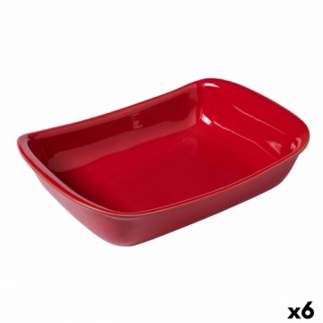 Форма для выпечки Pyrex Supreme Прямоугольный Красный 30,2 x 20 x 7,4 cm Керамика (6 штук)