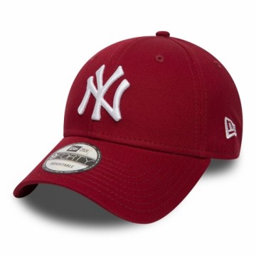 Спортивная кепка New Era League Essential 9Forty New York Yankees Тёмно Бордовый (Один размер)