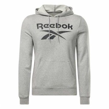 Толстовка с капюшоном мужская Reebok FT BIG LOGO OTH HZ8786  Серый