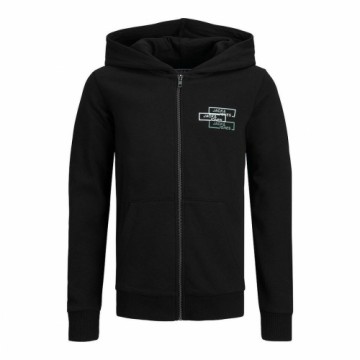 Толстовка с капюшоном детская Jack & Jones JCOSPACE LOGO SWEAT 12221210 Чёрный