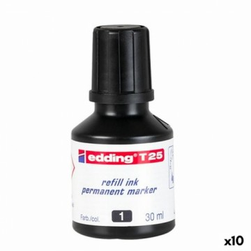 Uzpildīšanas tinte Edding T25 Permanents Melns 30 ml (10 gb.)