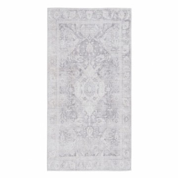 Bigbuy Home Paklājs 80 x 150 cm Pelēks Poliesters Kokvilna