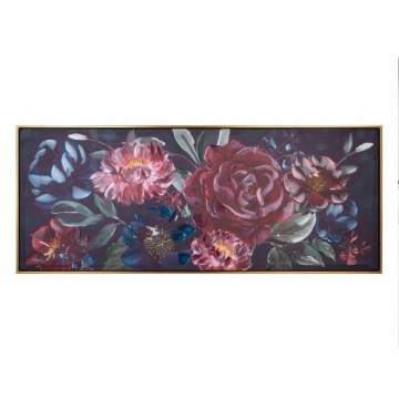 Bigbuy Home Glezna 135 x 3,5 x 55 cm Canvas Цветы