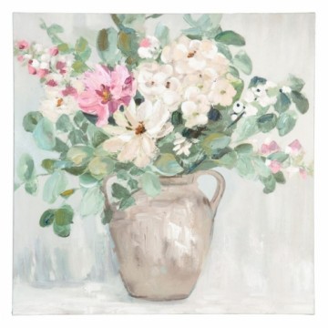 Bigbuy Home Glezna 80 x 2,8 x 80 cm Canvas Цветы