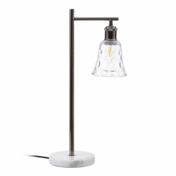 Bigbuy Home Galda lampa 20 x 16 x 54 cm Stikls Pelēks Metāls