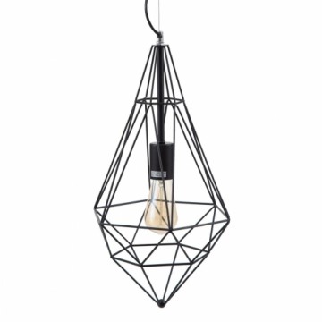 Ceiling Light Black Metal 26 x 26 x 46 cm