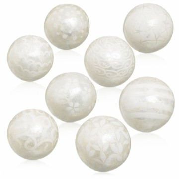Bigbuy Home шары CAPIZ Декор Белый 10 x 10 x 10 cm (8 штук)