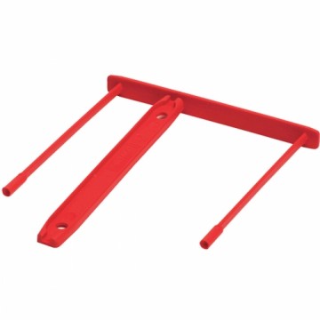 Fastener Fellowes 100 Units Red Plastic Recycled plastic