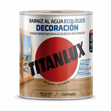 Water-based varnish TITANLUX m21100014 Экологично 250 ml Бесцветный сатин