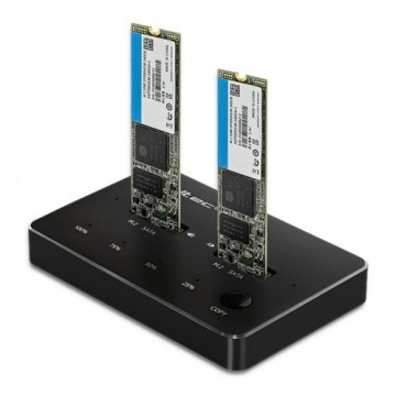 Qoltec Drive docking station 2xSSD M2 SATA, NGFF