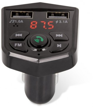 Setty FM transmitter + charger BT TFM-03, black