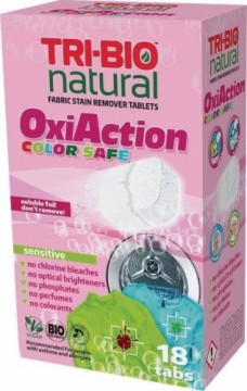 TRI-BIO TABLETES VEĻAS MAZGĀŠANAI OXY-ACTIOON COLOR, 18 TAB - 0138