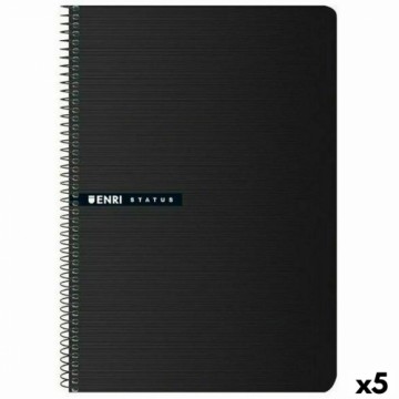 ноутбук ENRI Status A4 100 Листья Чёрный (5 штук)