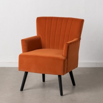 Armchair 63 x 50 x 83 cm Synthetic Fabric Wood Orange