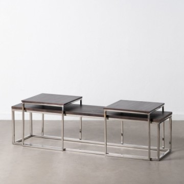 Bigbuy Home Centrālais galds 152 x 38,5 x 38,5 cm Metāls Koks 3 gb.