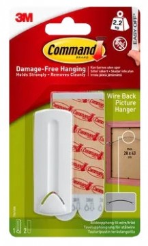 3M picture hanger for wire-backed frame Command 2.2kg, white