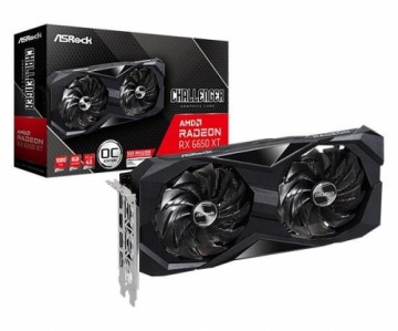 Asrock  
         
       Graphics Card||AMD Radeon RX 6650 XT|8 GB|GDDR6|128 bit|PCIE 4.0 16x|GPU 2106 MHz|1xHDMI|3xDisplayPort|RX6650XTCLD8GO