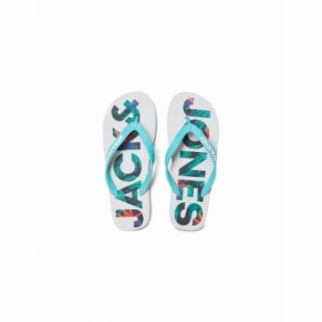 Pludmales sandales vīriešiem Jack & Jones FWLOGO PALM PRINT 12230642 Pelēks