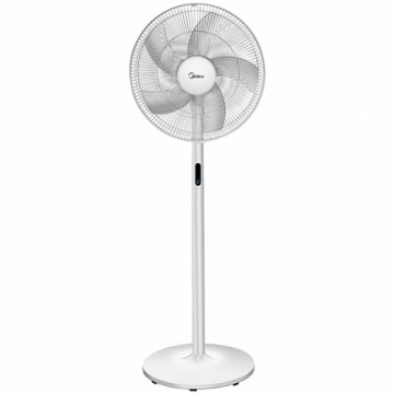 Midea Stand fan, 48W, 40cm, 8 Speeds, 8H timer, LED display, electric control with remote, 3-in-1: Stand/Table/Table+Stand, control panel on rear motor cover, air flow: 41m³/min, noise level: 38-65 dB, Oscillation  85°, Tilting, 41m³/min, sleep mode