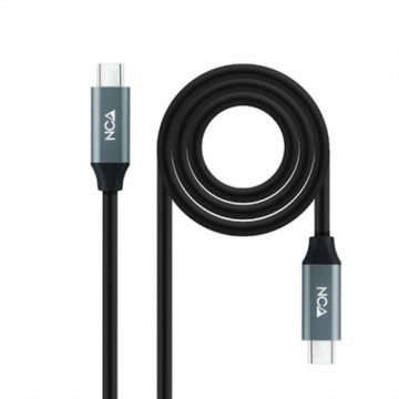 Кабель USB C NANOCABLE 10.01.4301-L150 1,5 m Чёрный 4K Ultra HD