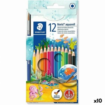 Watercolour Pencils Staedtler Noris 12 Pieces Multicolour (10 Units)