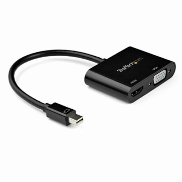 Mini Display Port uz HDMI/VGA Adapteris Startech MDP2VGAHD20 Melns 4K Ultra HD