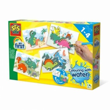Pictures to colour in SES Creative Colouring with Water Dinosaurs