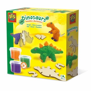 Пластилиновая игра SES Creative Dinosaurs Без глютена