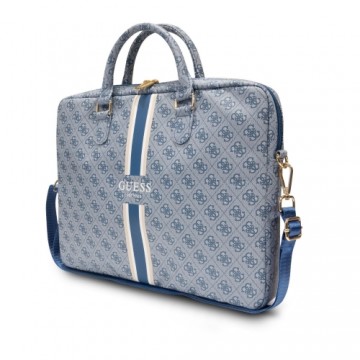 Guess PU 4G Printed Stripes Computer Bag 15|16" Blue