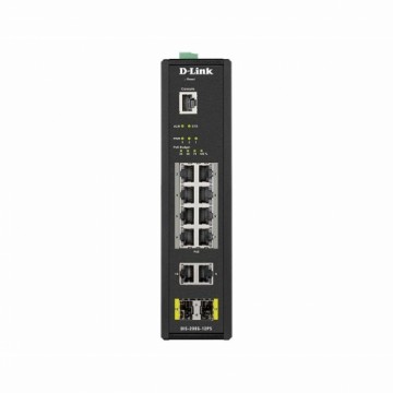 Переключатель D-Link DIS-200G-12PS Чёрный