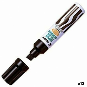 Постоянный маркер Pilot SCA-6600 3-10 mm Чёрный (12 штук)