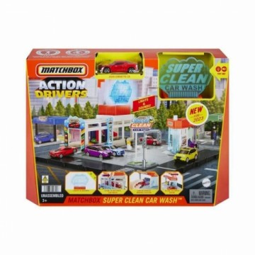 Transportlīdzekļu Rotaļu Komplekts Matchbox Action Drivers Super Clean Car Wash