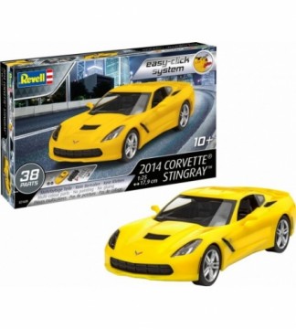 Modelis 2014 Corvette Stingray - Easy Click System 1:24 38  gb.  Revell 10+ 07449