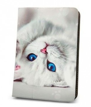 iLike  
         
       Uniwersal case Cute Kitty for tablet 7-8 
     White