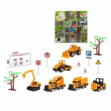 Bigbuy Fun Набор автомобилей для дорожных работ Жёлтый 22 x 22 cm