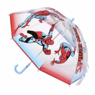 Зонт Spiderman Синий Ø 71 cm Красный