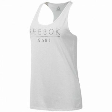 Женская футболка без рукавов Reebok 1895 Race Белый
