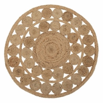 Carpet 120 x 120 x 1 cm Natural Jute