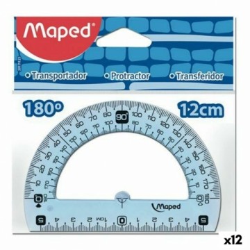 Semicircle Maped Geometric 180º Set Plastic (12 Units)