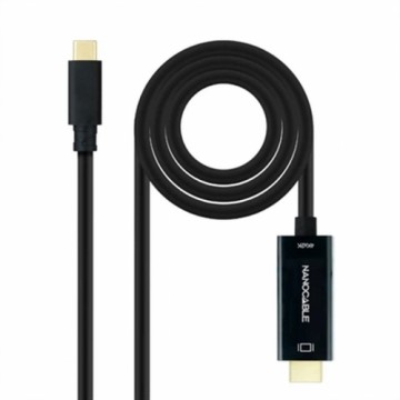 USB C uz HDMI Kabelis NANOCABLE 10.15.5133 3 m Melns 4K Ultra HD