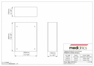 MEDICLINICS PPA2279CS popieriaus šiukšliadėžė su maišo laikikliu  25L, satino