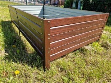 Paaugstinātā dārza dobe Klasika Garden 1500x750x300mm, koka imitācija