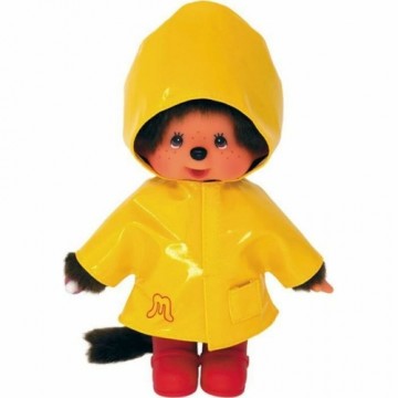 Pūkaina Rotaļlieta Bandai Monchhichi Iconic Raincoat 20 cm Dzeltens